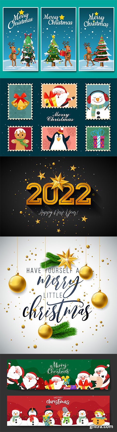 Christmas winter vector collection vol 4 