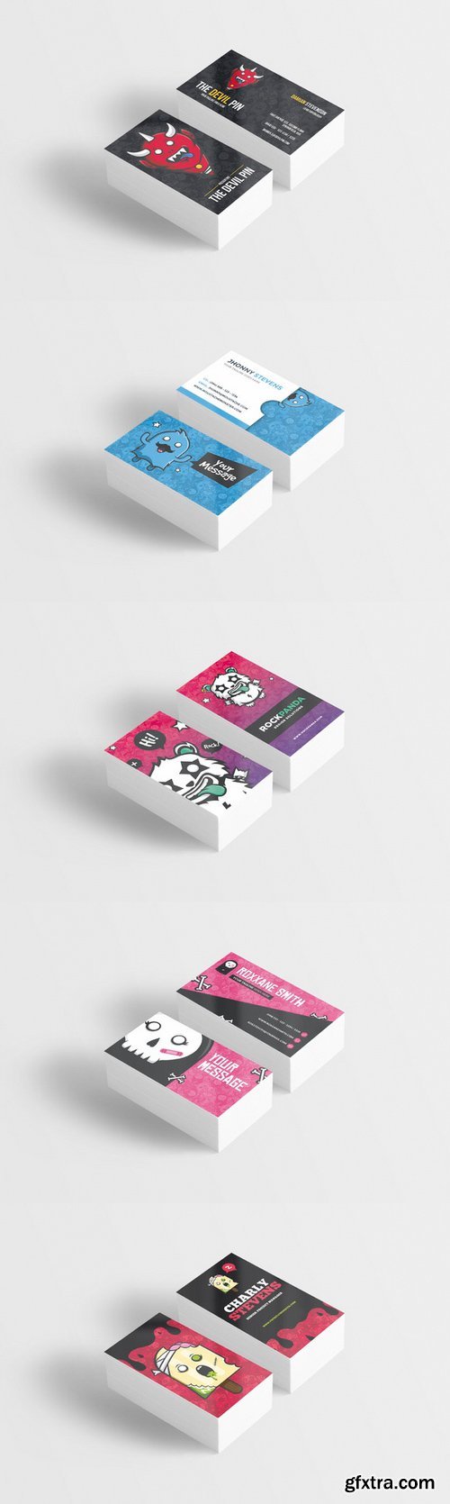 Cute Monsters Business Card Bundle 363400 Cute Monsters Business Card Bundle 363400