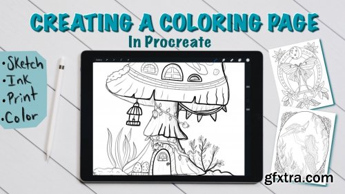 Create A Coloring Page in Procreate To Use, Gift, or Sell