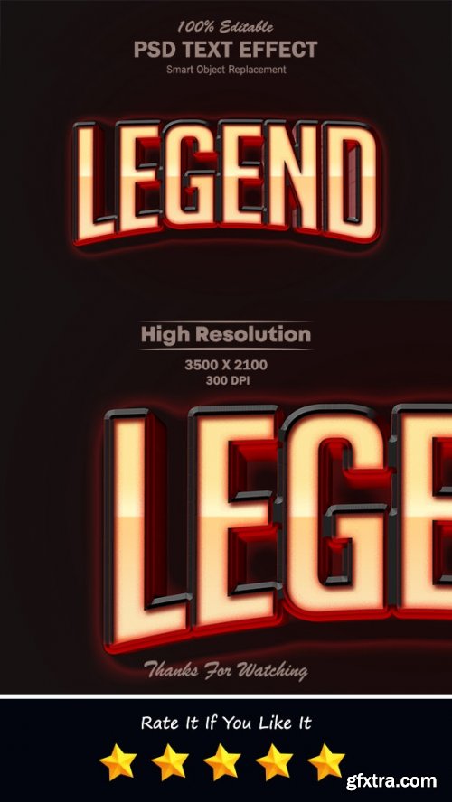 GraphicRiver - Legend Movie Style Editable PSD Text Effect 34805479