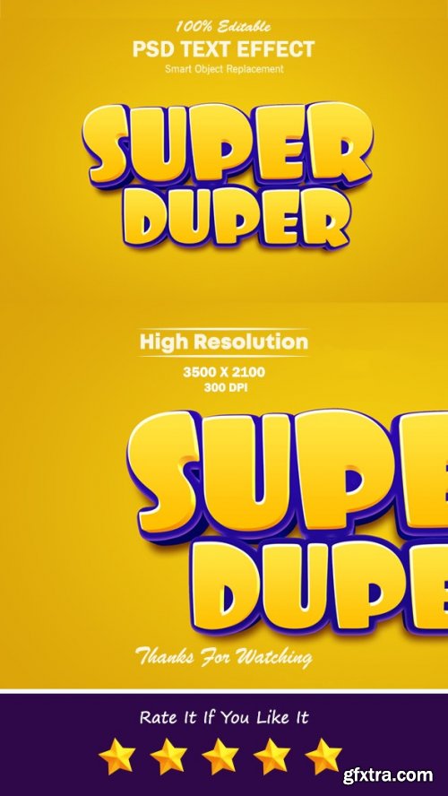 GraphicRiver - Super Duper 3D Photoshop Text Effect 31462239