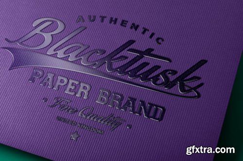 Spot UV Coating Logo Mockup