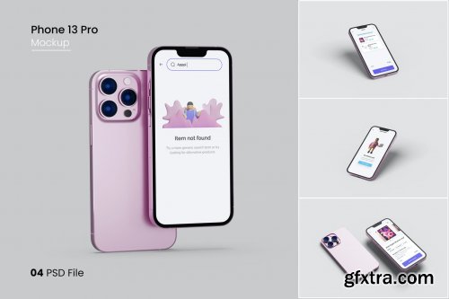 Pink Phone 13 Pro Mockup v2