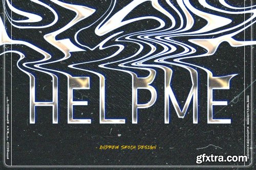 Liquid Melted Text Effects