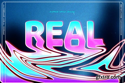 Liquid Melted Text Effects
