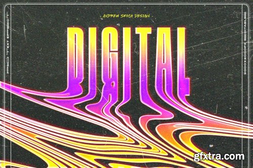 Liquid Melted Text Effects