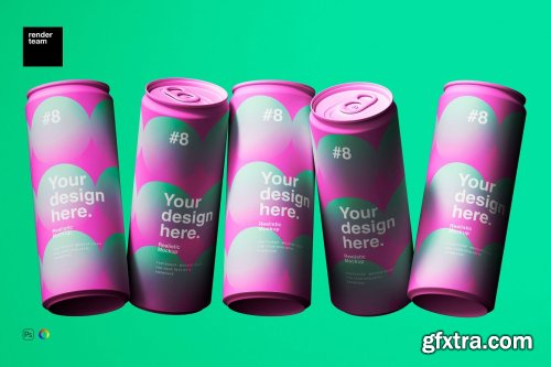 CreativeMarket - Matte Can Mockup 6638133