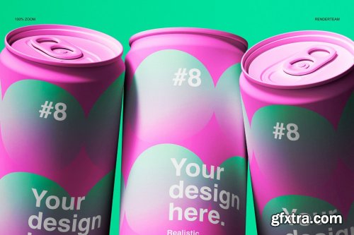 CreativeMarket - Matte Can Mockup 6638133