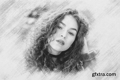 CreativeMarket - Pencil Drawing Photo Effect 6606274