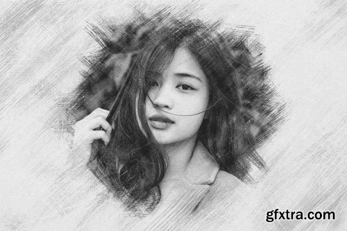 CreativeMarket - Pencil Drawing Photo Effect 6606274