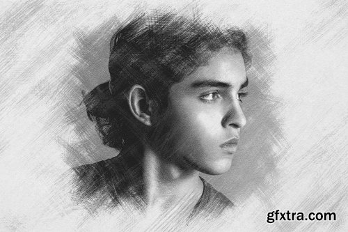CreativeMarket - Pencil Drawing Photo Effect 6606274