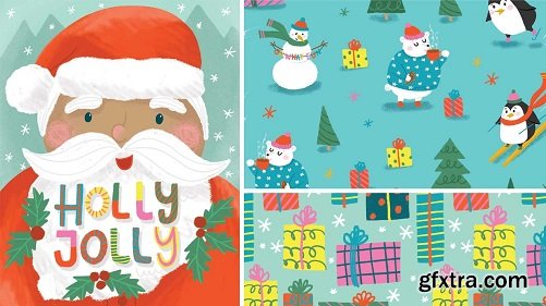 Design Christmas Collections in Procreate and Photoshop