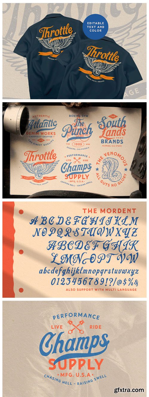 The Mordent Trio Font