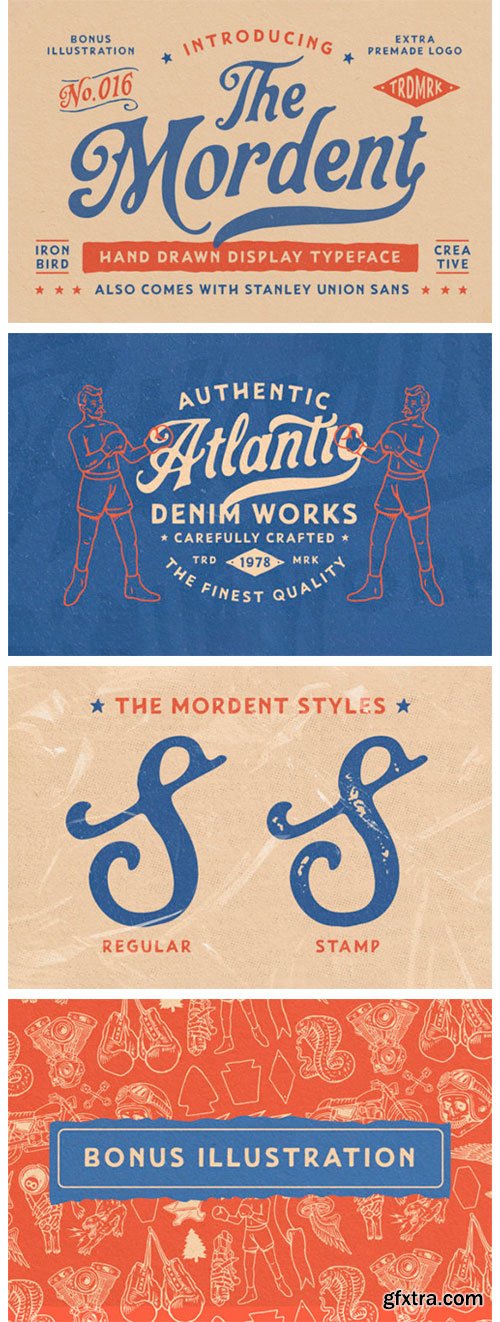 The Mordent Trio Font