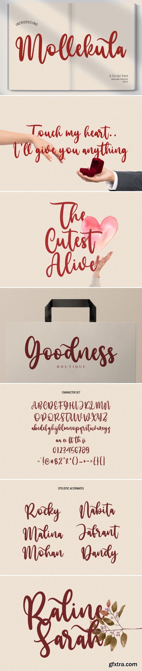 Mollekula Script Font