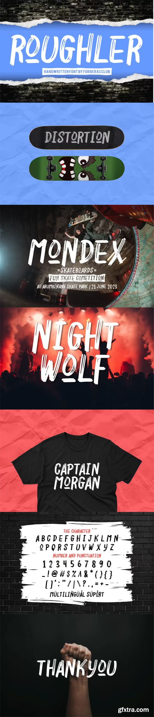 Roughler - Handwritten Font Roughler - Handwritten Font