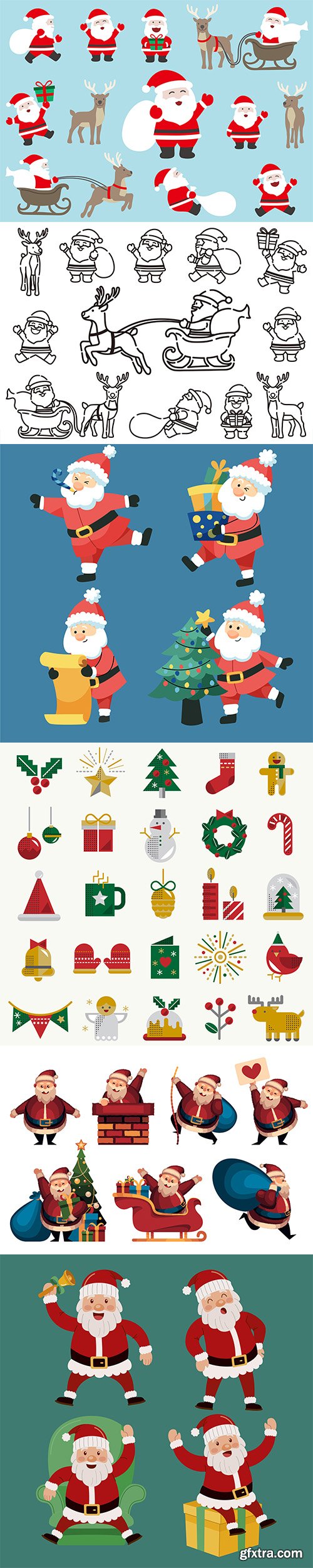 Christmas winter vector collection vol 8