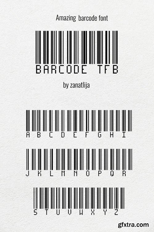 Barcode Display Font