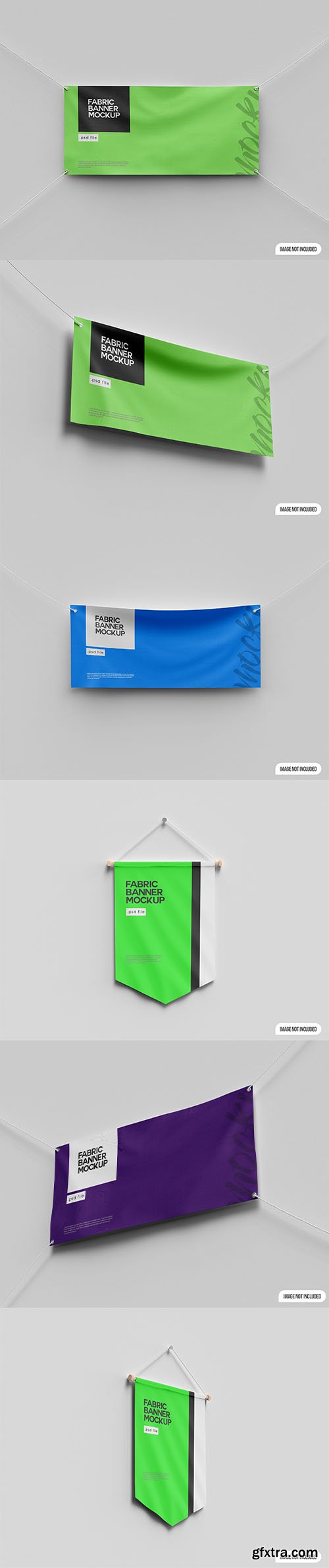 Fabric banner mockup