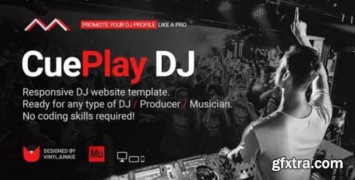 ThemeForest - CuePlay v1.0 - DJ / Producer / Music Band Responsive Website Muse Template - 21540981