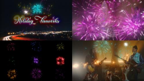 Videohive - Holiday Fireworks Pack for FCPX - 35058082 - 35058082