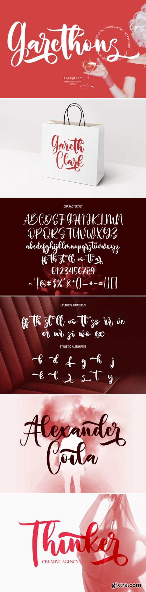 Garethons Script Font
