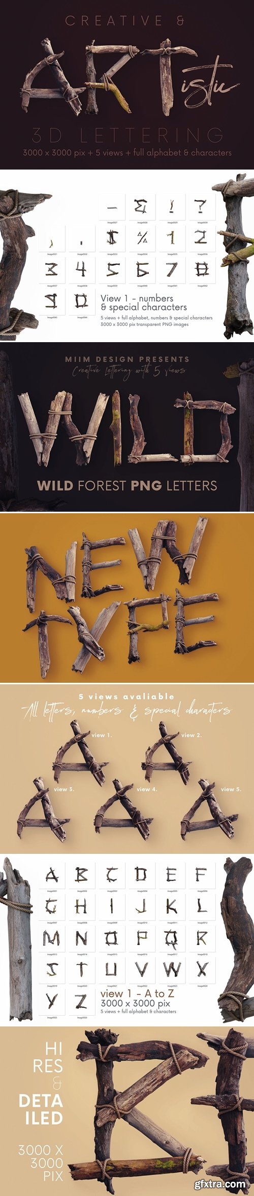 Wild Forest - 3D Lettering