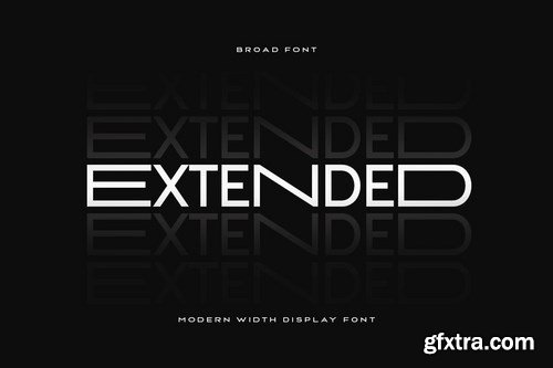 BROAD - Modern Width Display Font