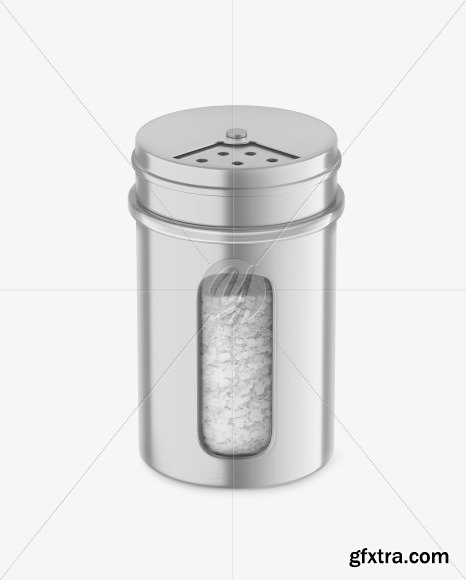 Metallic Spice Jar w/ Salt Mockup 89414
