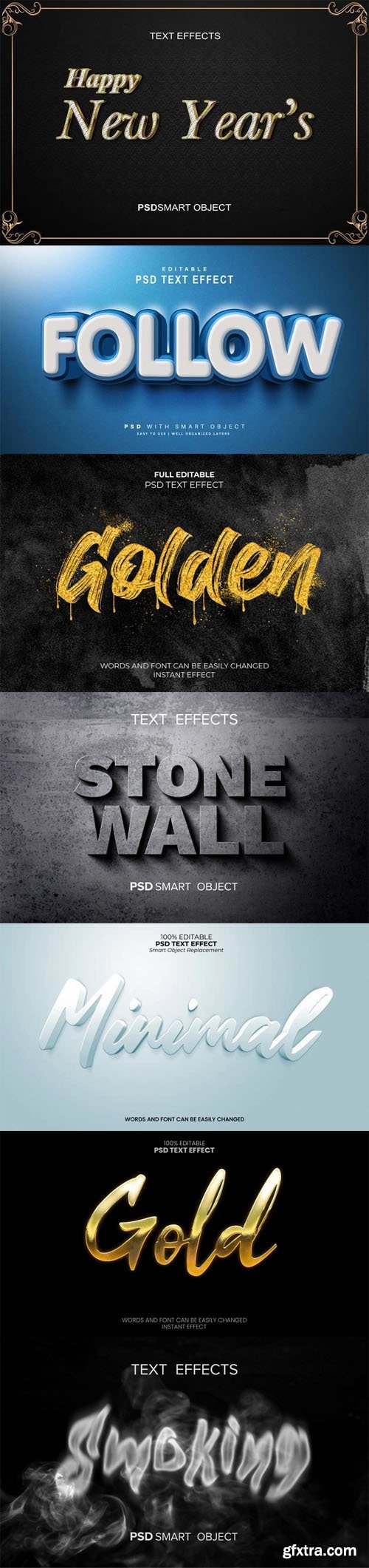 10+ Modern Creative Text Effect Templates for Photoshop