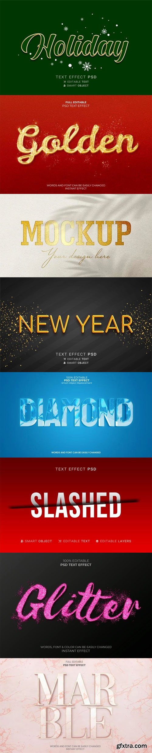 10+ Modern Creative Text Effect Templates for Photoshop