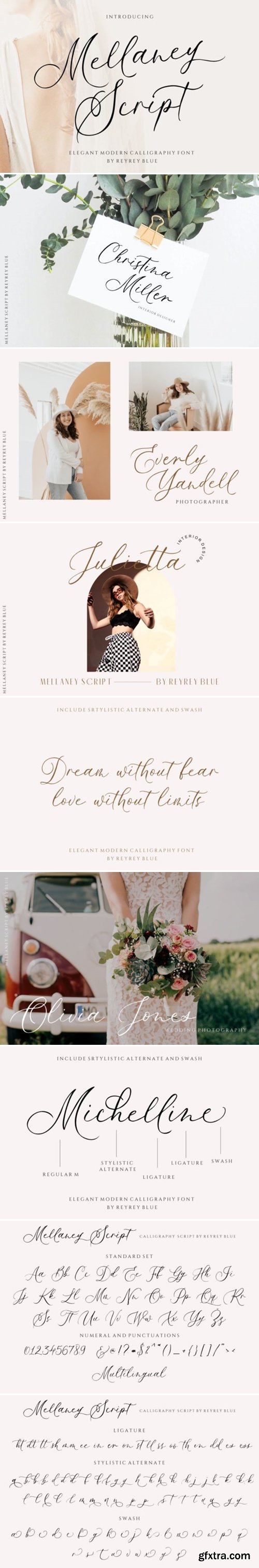 Mellaney Script Font