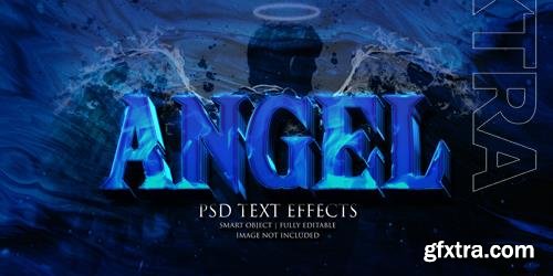 Angel text effect psd