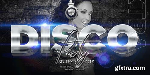 Disco party text effect psd Disco party text effect psd