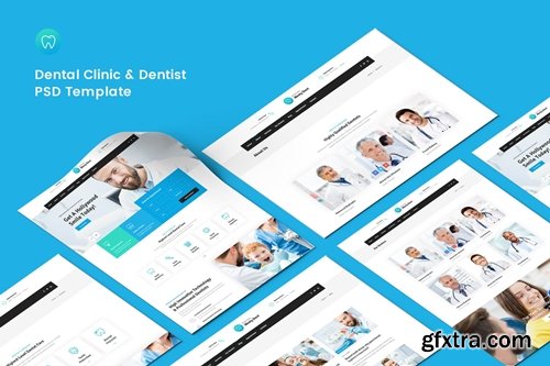 Dental Clinic & Dentist PSD Template
