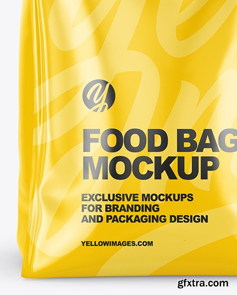 Glossy Food Bag Mockup 89134