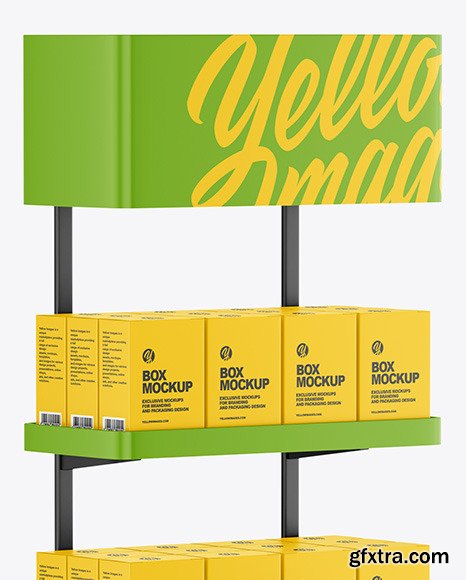 Plastic Display Stand Mockup 89015