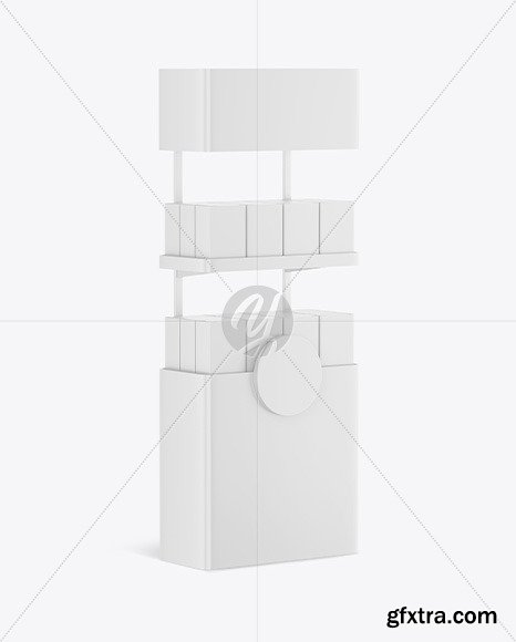 Plastic Display Stand Mockup 89015