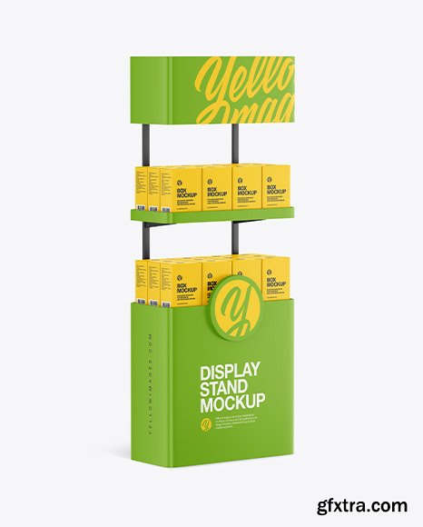 Plastic Display Stand Mockup 89015