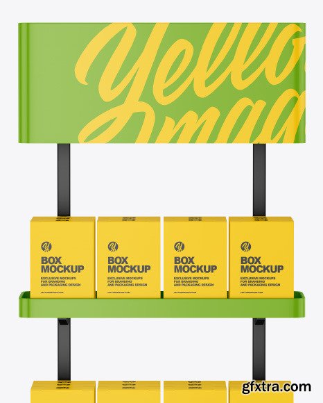 Plastic Display Stand Mockup 88985