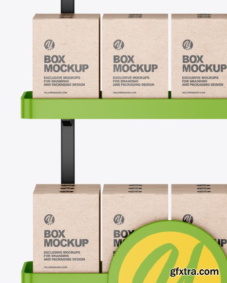 Plastic Display Stand Mockup 88985