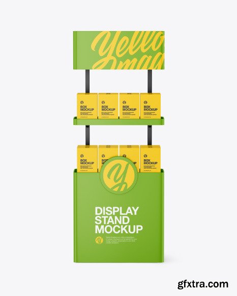 Plastic Display Stand Mockup 88985