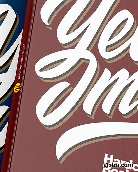 Three Hardcover Books Mockup 88949