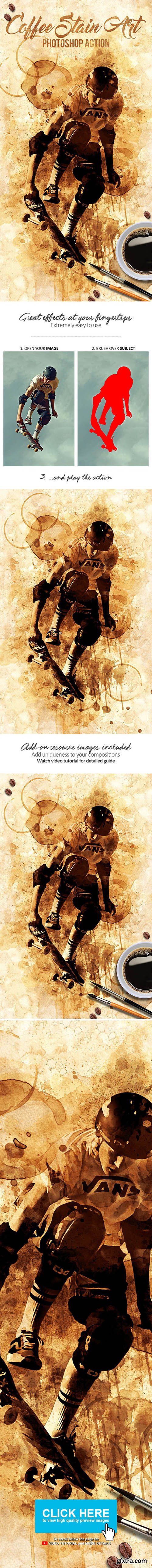 GraphicRiver - Coffee Stain Art Photoshop Action 19452915