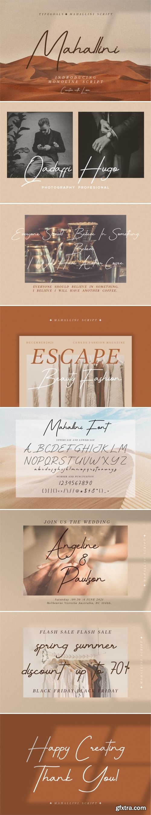 Mahallini Script Font