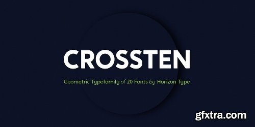 Crossten Font Family - 20 Fonts