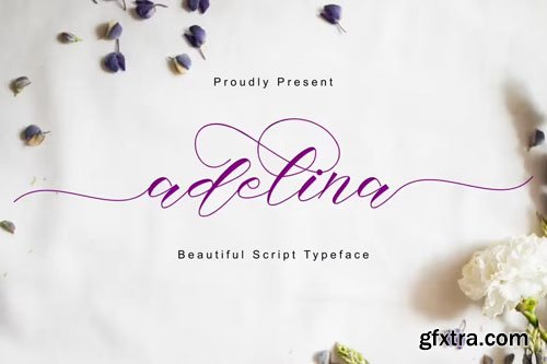 Adelina - Lettered Script Typeface Adelina - Lettered Script Typeface