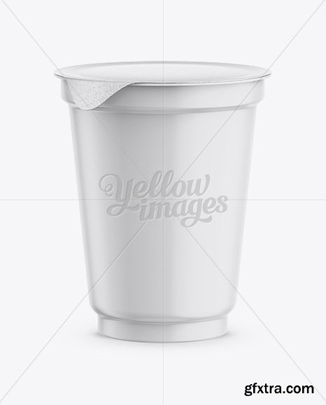 Plastic Cup with Foil Lid Mockup 16408