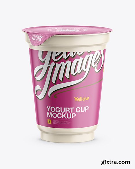 Plastic Cup with Foil Lid Mockup 16408