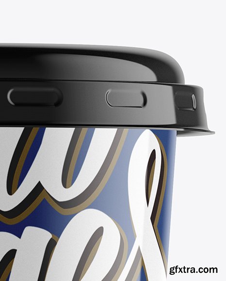 Glossy Sour Cream Cup Mockup 17702